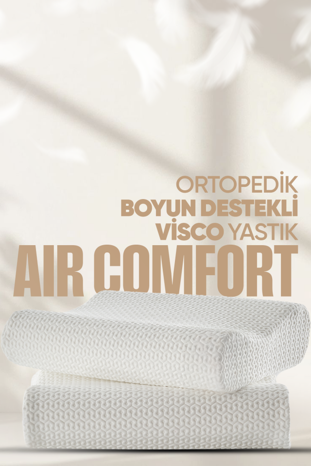 Pillow Market Ortopedik Visko Yastık - Boyun Ağrısı İçin Boyun Destekli Yastık