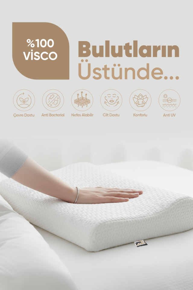 Pillow Market Ortopedik Visko Yastık - Boyun Fıtığı ve Boyun Destekli Yastık