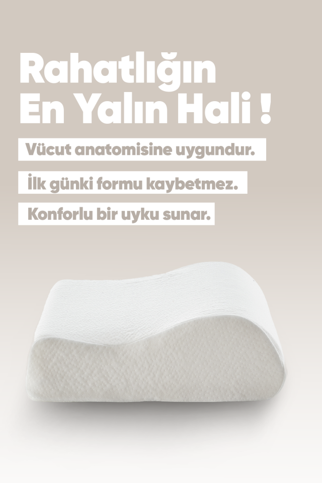 Pillow Market Ortopedik Visko Yastık - Fıtık ve Boyun Düzleşmesi Yastığı