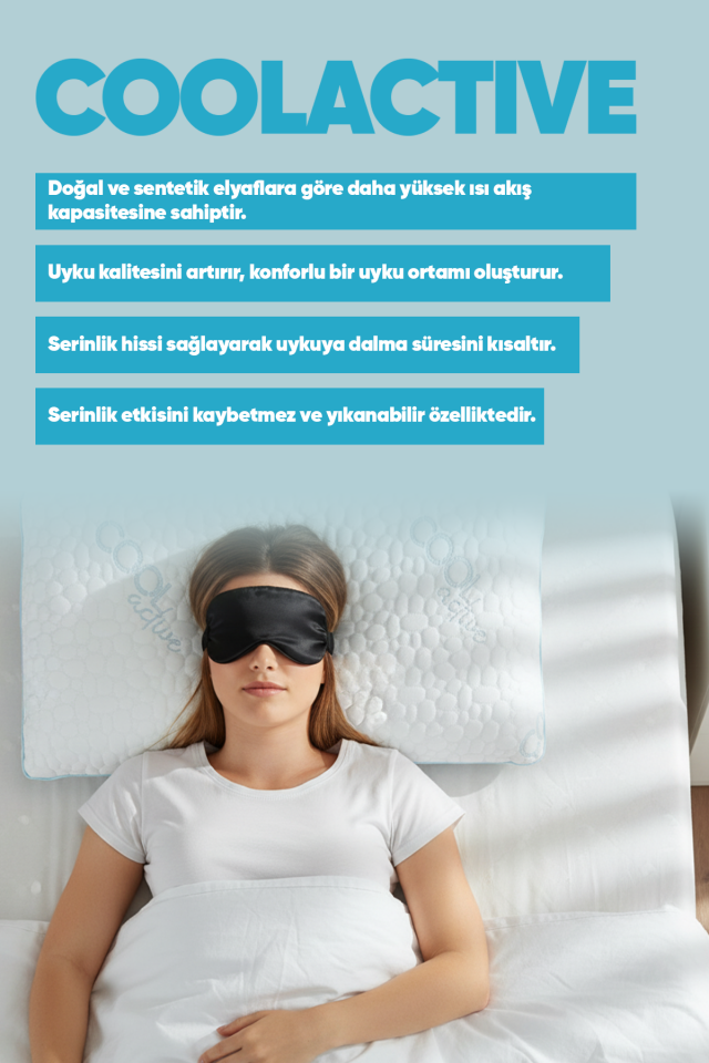 Pillow Market Ortopedik Visko Yastık - Terleme Önleyici Serinletici Yastık