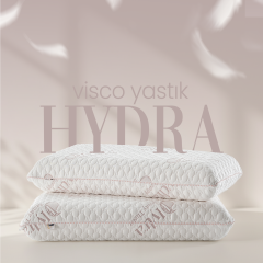 HYDRA Cilt Bakım Güzellik Yastığı - Beauty Hyaluronic Kolajen | Ortopedik Dinlendirici Visko Yastık