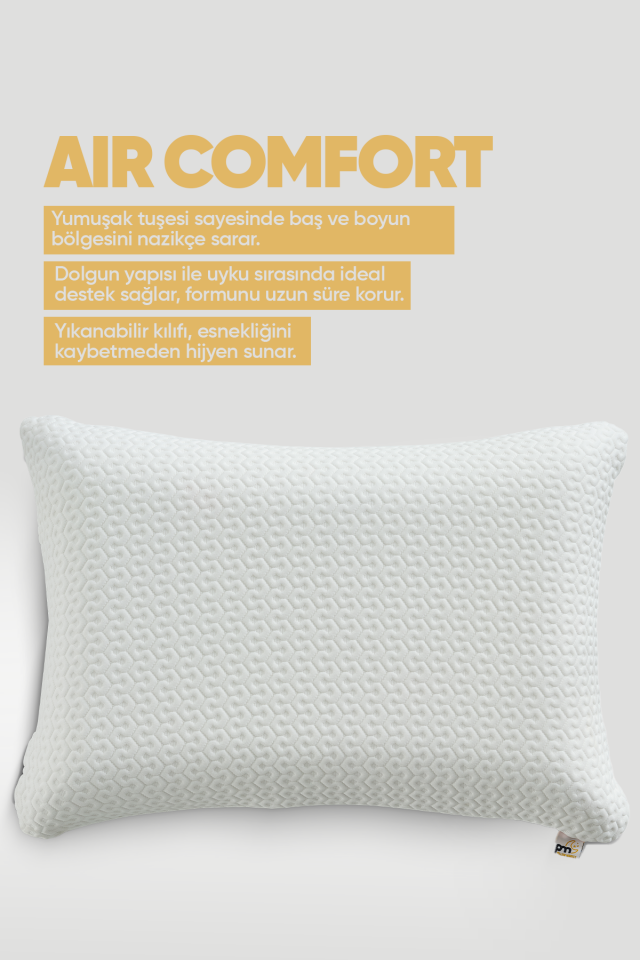 Pillow Market Ortopedik Air Comfort Visko Yastık - Cilt Dostu Anti UV Kumaş