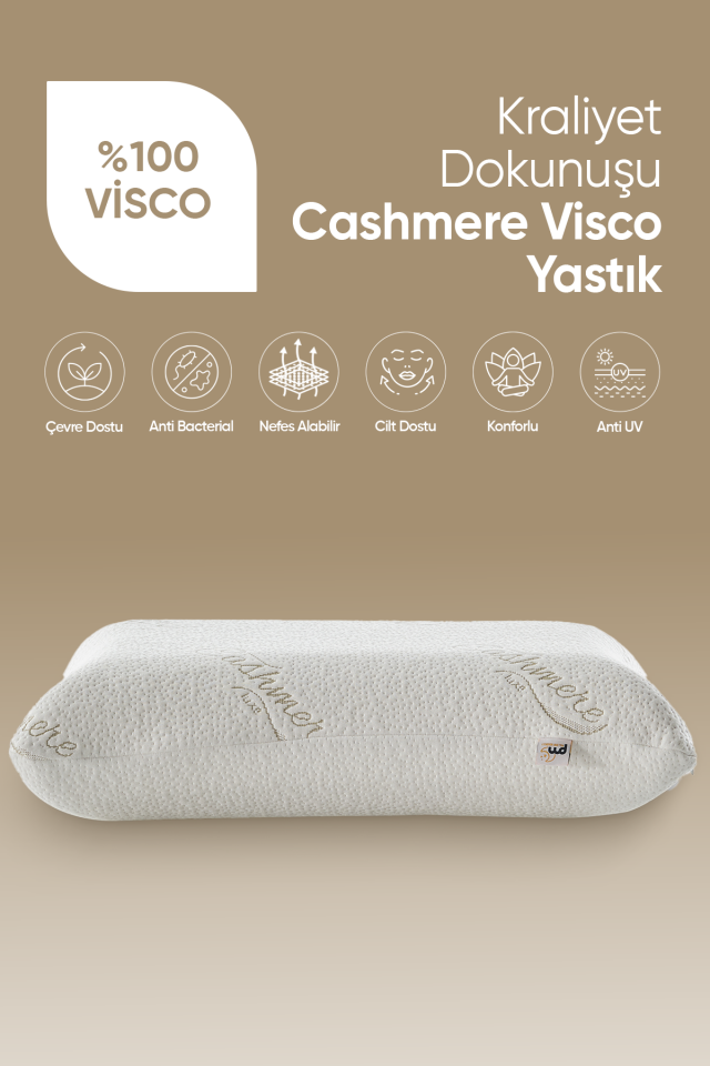 Pillow Market Ortopedik Kaşmir Visko Yastık - Kırışıklık Önleyici