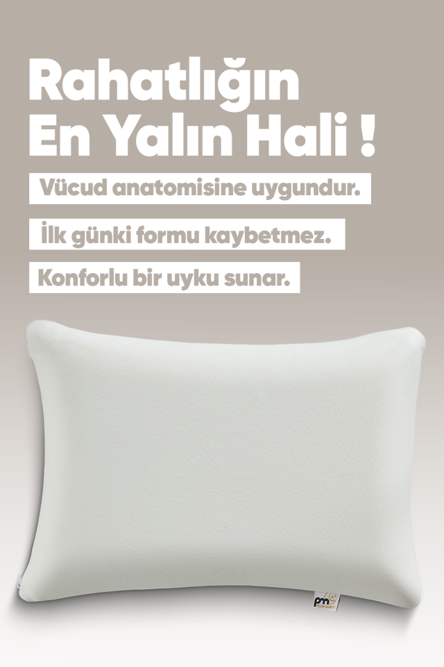 Yeni Nesil Visko Uyku Yastığı - Hava Alabilir Kumaş - [ Super Soft ] Visco Yastık
