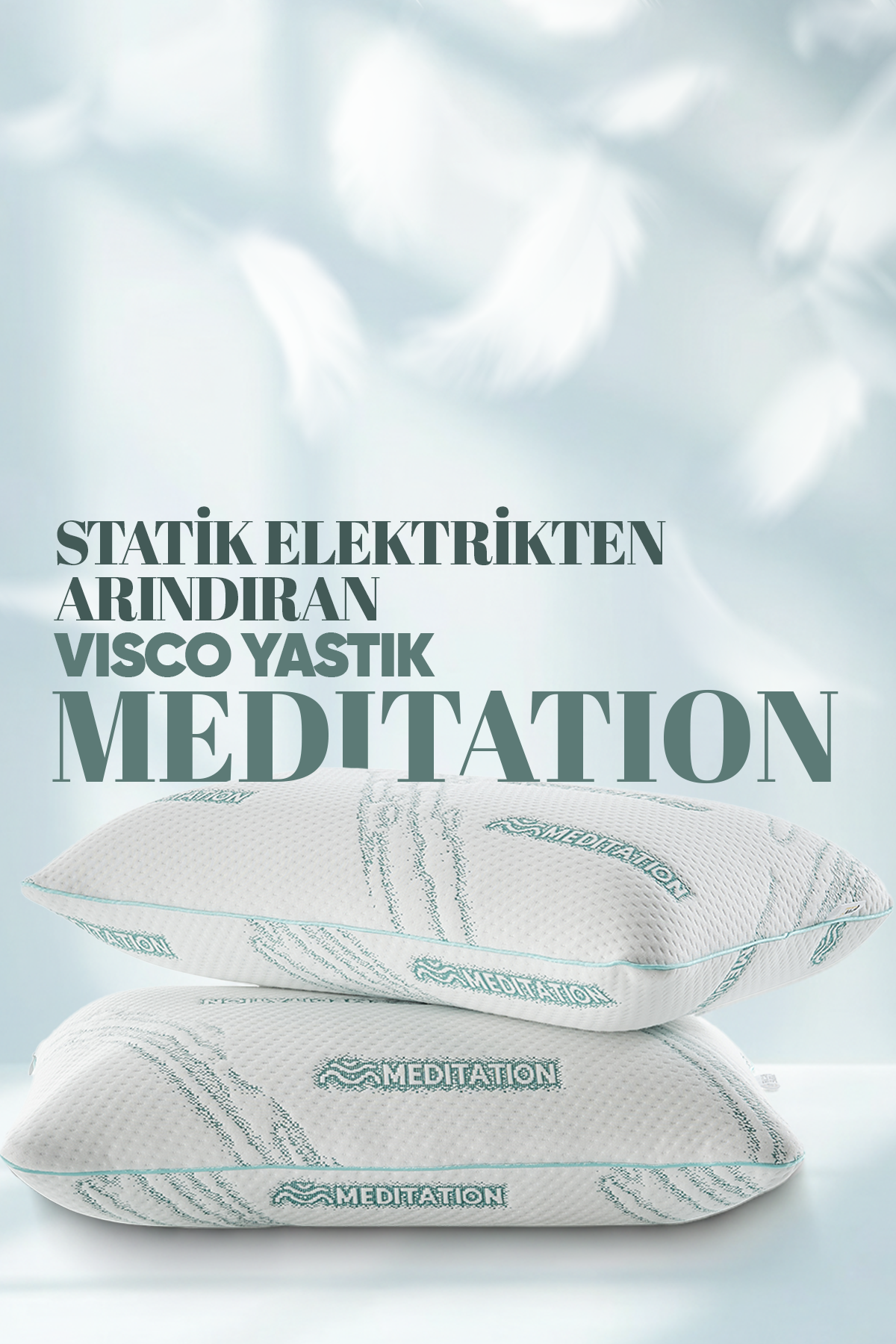 Dinlendirici Anti Statik tombul visco yastık - Stres azaltan konforlu kumaş - Ortopedik Lüx Yastık