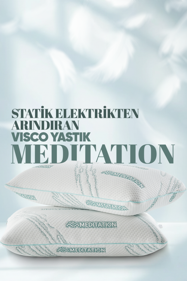 Pillow Market Ortopedik Meditation Stres Azaltan Anti Statik Visko Yastık