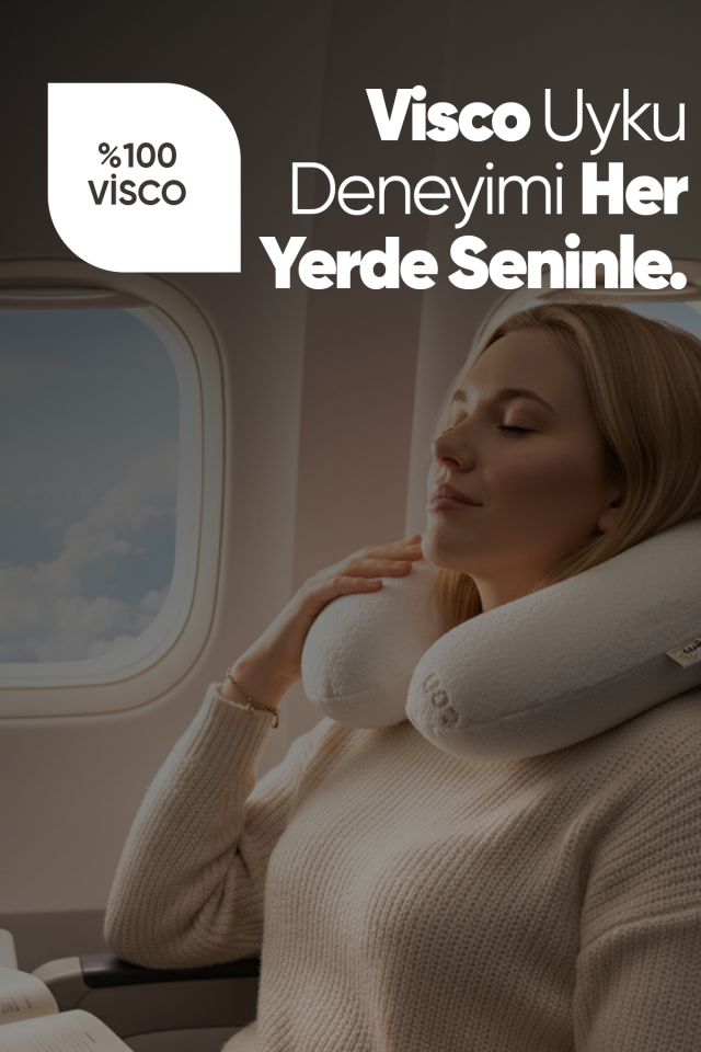 Ortopedik Boyunluk Visko Seyahat Boyun Yastığı Yolculuk Yastığı Ortopedik Seyahat Yastığı Boyunluk
