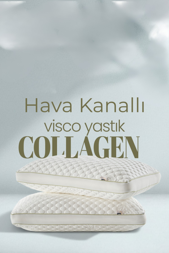 Pillow Market Collagen Anti-Aging Visco Yastık - Kırışıklık Önleyici ve Hava Kanallı Ortopedik