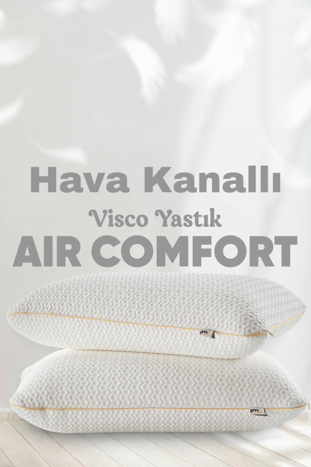 Pillow Market Air Comfort Ortopedik Visco Yastık - Boyun Destekli ve Hava Alabilir