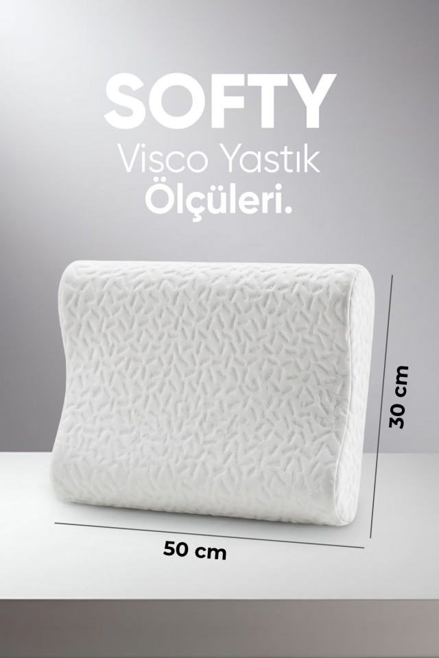 Pillow Market Softy Ortopedik Visko Boyun Destekli Yastık